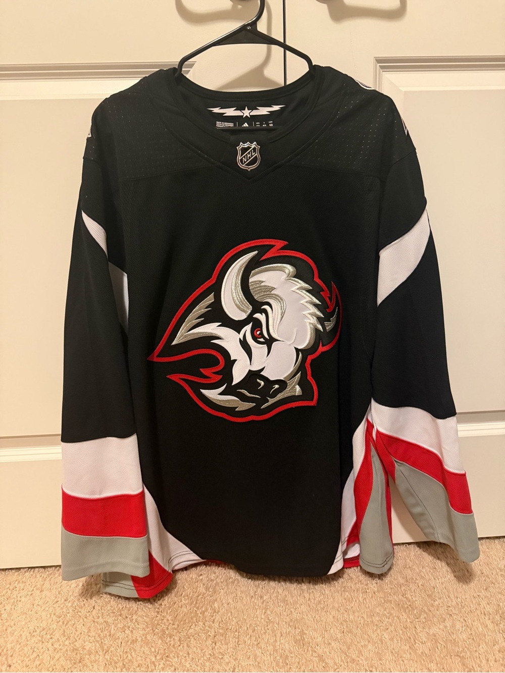 Adidas Primegreen Authentic Buffalo Sabres Alternate Black Jersey - Size 50 (L)